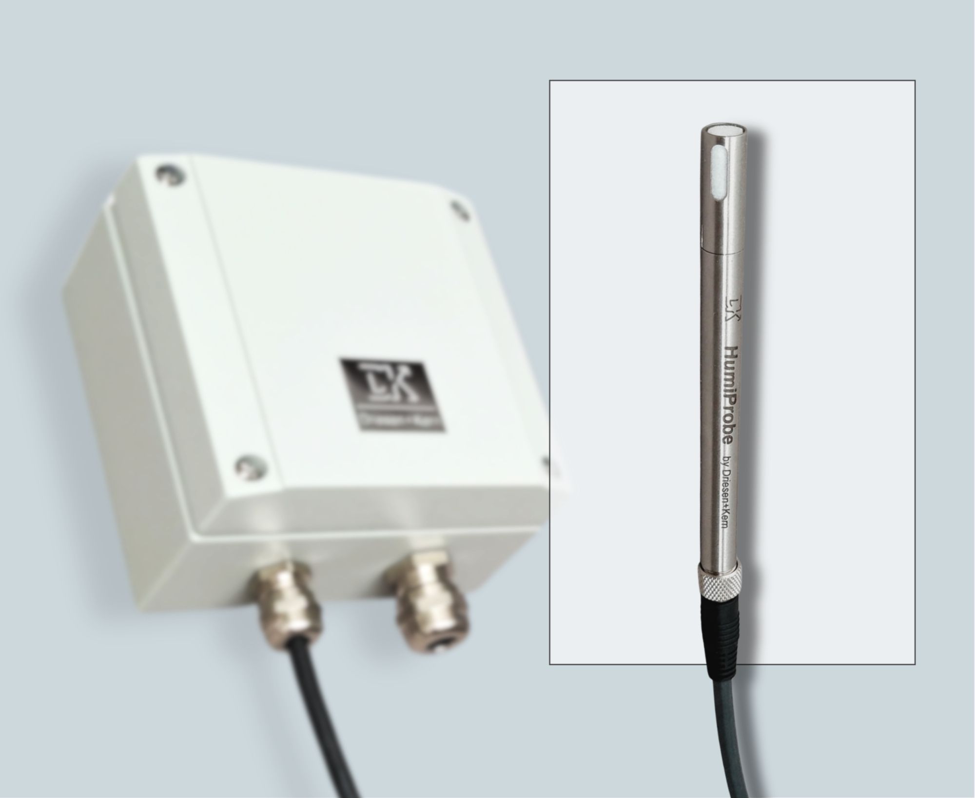 DKRF783-300 H2O2-Feuchtetransmitter mit schlanker Edelstahlsonde